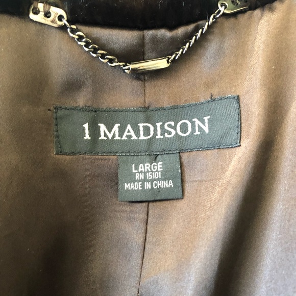 1 Madison Brown Faux Fur Coat - Picture 8 of 8